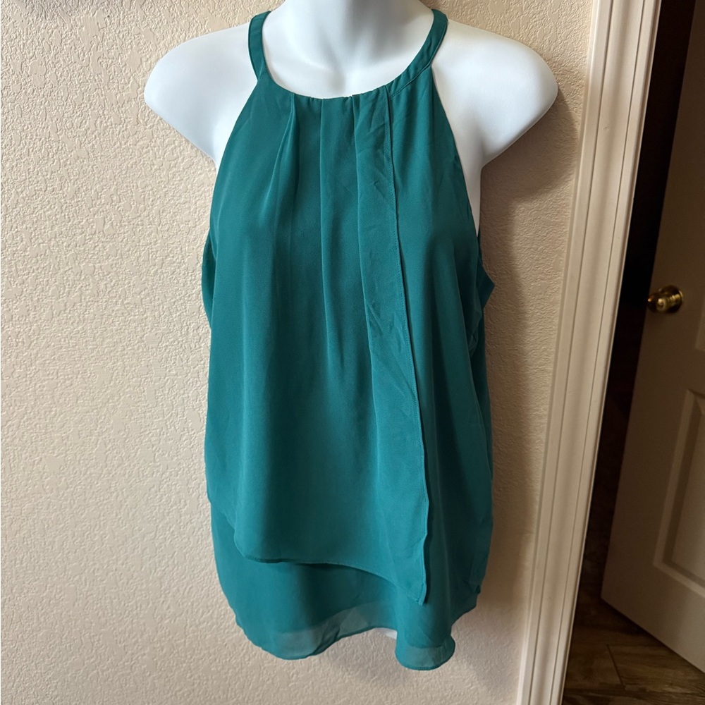 Teal Sleeveless Women's Top